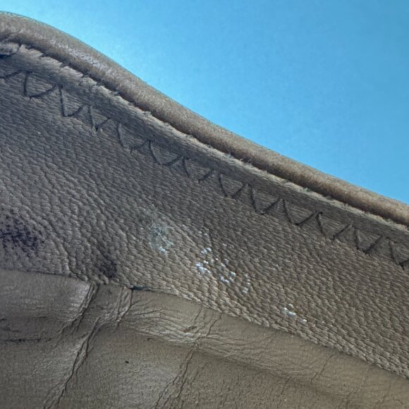 Tory Burch British Tan Leather Reva Flats Tumbled Leather Logo - Picture 13 of 13